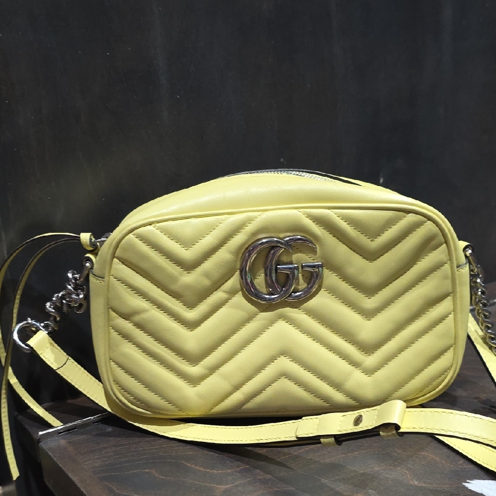 Gucci Yellow Leather Bag